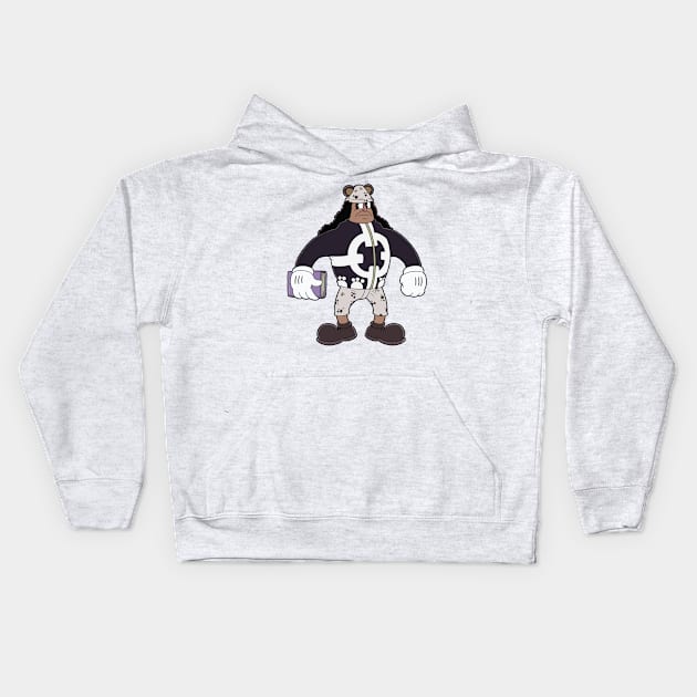 Kuma in cuphead style Kids Hoodie by Style cuphead 